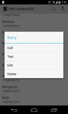 SIM Contacts Manager android App screenshot 3